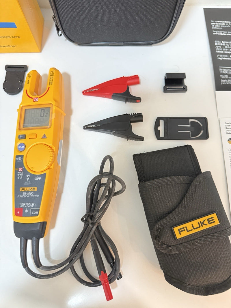 FLUKE T6-1000 ELECTRICAL TESTER WITH TPAK-HT6 AC285 KIT