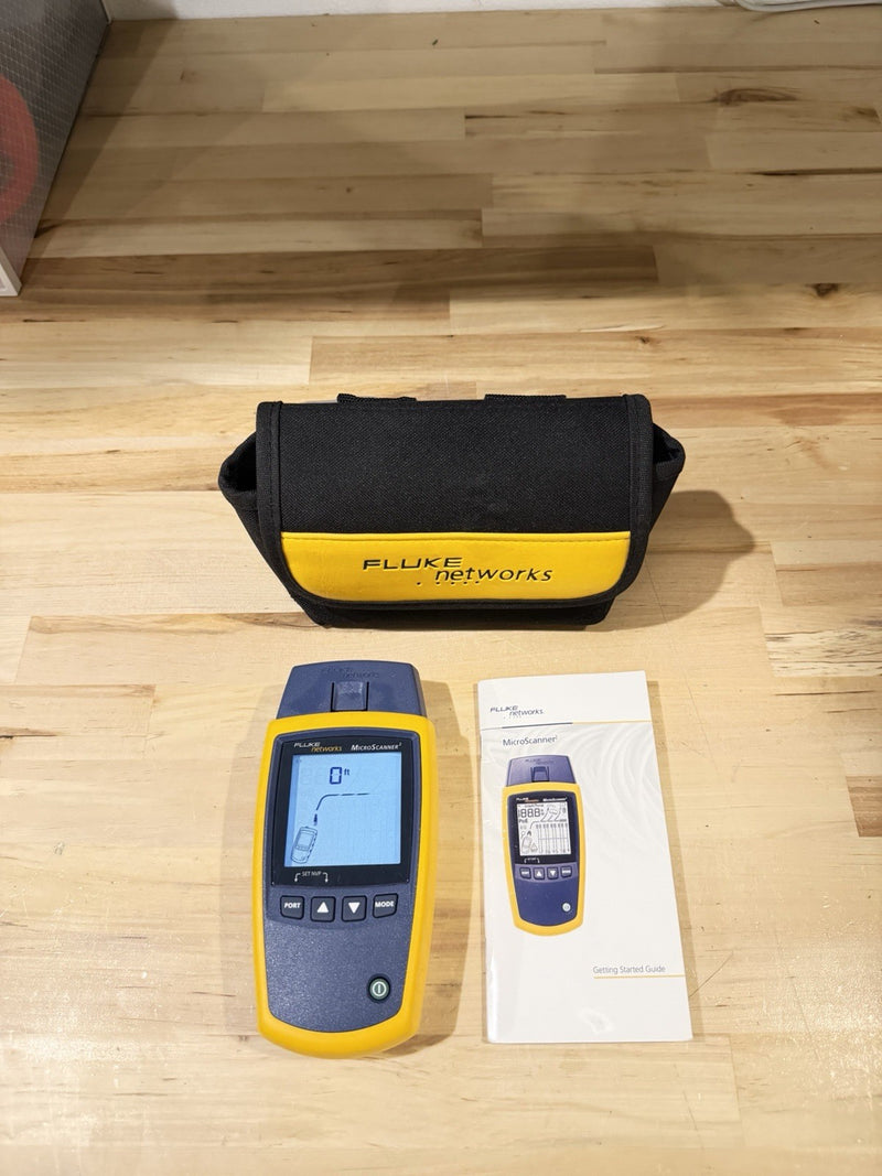 FLUKE NETWORKS MICROSCANNER 2 CABLE VERIFIER TESTED
