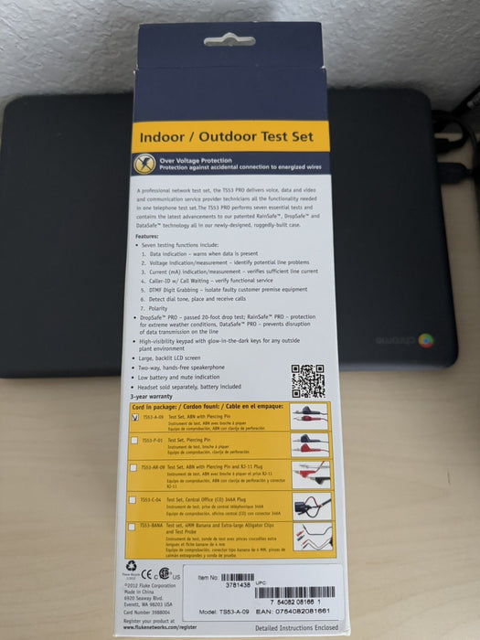 FLUKE NETWORKS TS 53 PRO TEST SET NEW