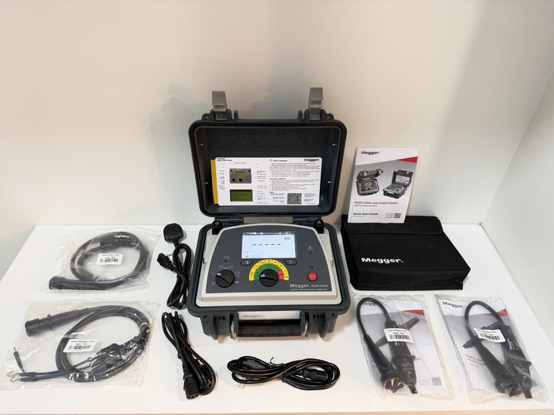 MEGGER DLRO10HD DIGITAL LOW RESISTANCE OHMMETER WITH CABLES