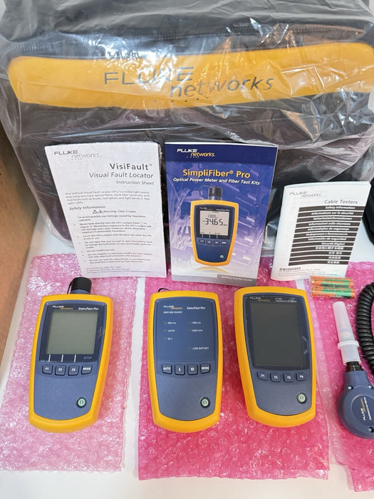 FLUKE NETWORKS FTK1375 MULTIMODE FIBER POWER METER & SOURCE WITH INSPECTION