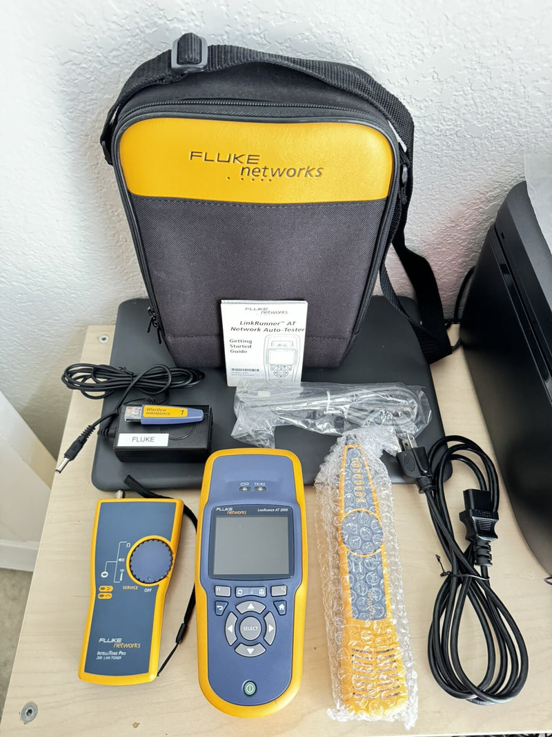 FLUKE NETWORKS LRAT-2000 LINKRUNNER AT-2000 KIT WITH PROBE & TONER