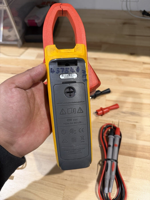FLUKE 376FC WIRELESS TRUE RMS AC/DC CLAMP METER W/LEADS - SHIPS FAST