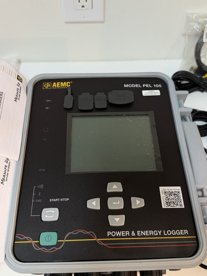 AEMC PEL 105 POWER & ENERGY LOGGER WITH ACCESSORIES