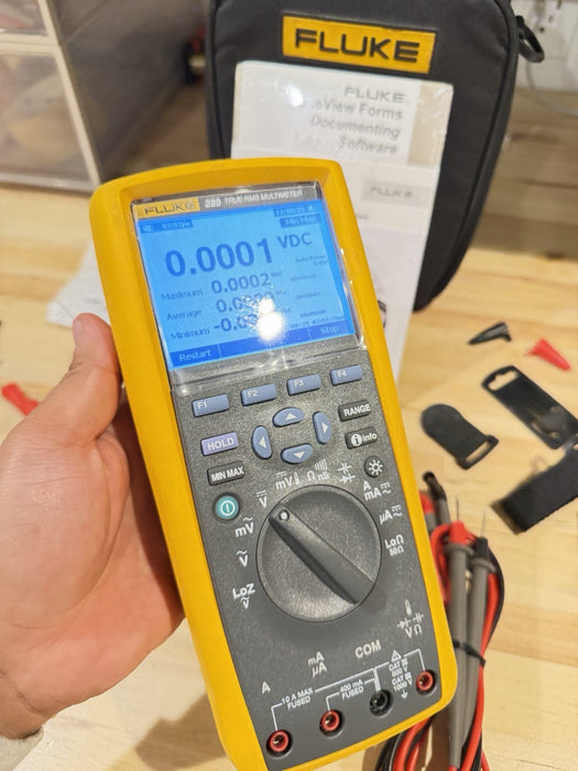 FLUKE 289 FVF COMBO KIT TRUE-RMS DATA LOGGING MULTIMETER (FREE SHIPPING) TESTED