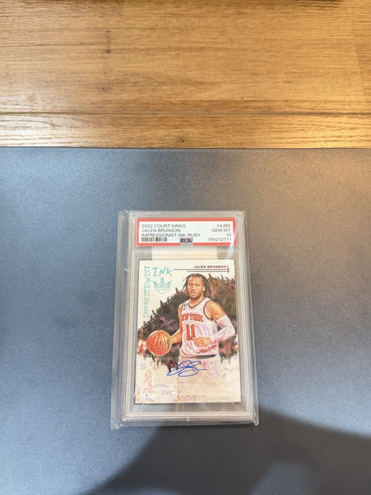 2022 COURT KINGS JALEN BRUNSON IMPRESSIONIST INK-RUBY #11JBK PSA 10 GEM MINT49