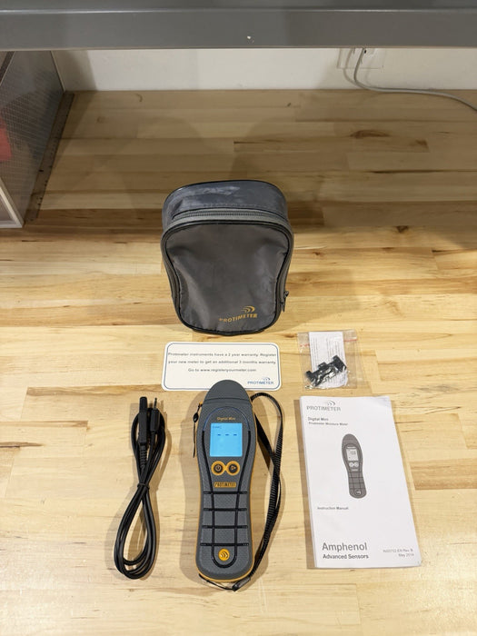 PROTIMETER DIGITAL MINU MOISTURE METER BLD5702 W/BAG & ACCESSORIES (TESTED
