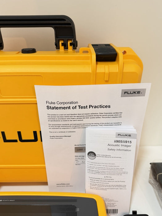 FLUKE ii905 ACOUSTIC IMAGER 2-65KHZ W/ LEAKQ & WIFI (CALIBRATED 2025) NEW SEALED