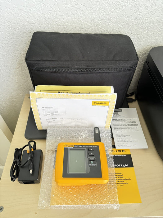 FLUKE BIOMEDICAL SPO2 SPOT LIGHT VITAL SIGB FUNCTIONAL TESTER SIMULATOR