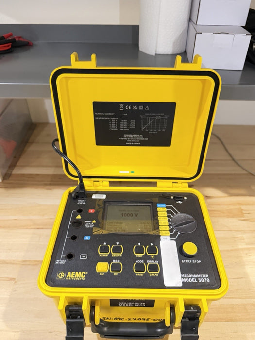 AEMC 5070 MEGOHMMETER  GRAPHICAL INSULATION TESTER (FREE SHIPPING)