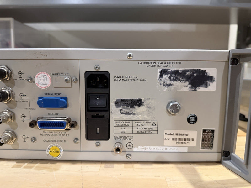 FLUKE 9610A/AF RF REFERENCE SOURCE - FREE SHIPPING (TESTED PASS ALL TESTS)