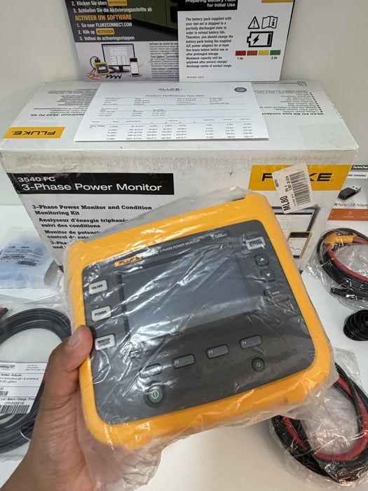 FLUKE 3540 FC 3-PHASE POWER MONITOR KIT (NEW FACTORY SEALED) FREE SHIPPING