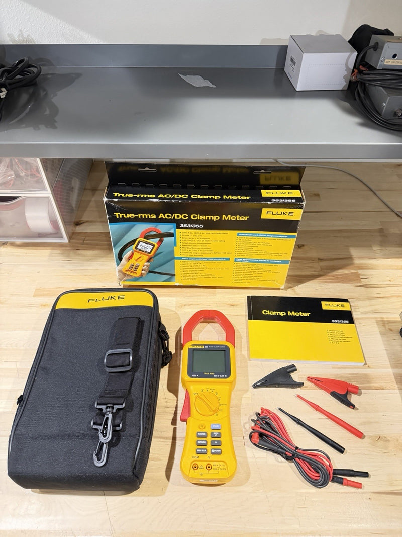 FLUKE 355 AC/DC CLAMP METER 2000A TESTED