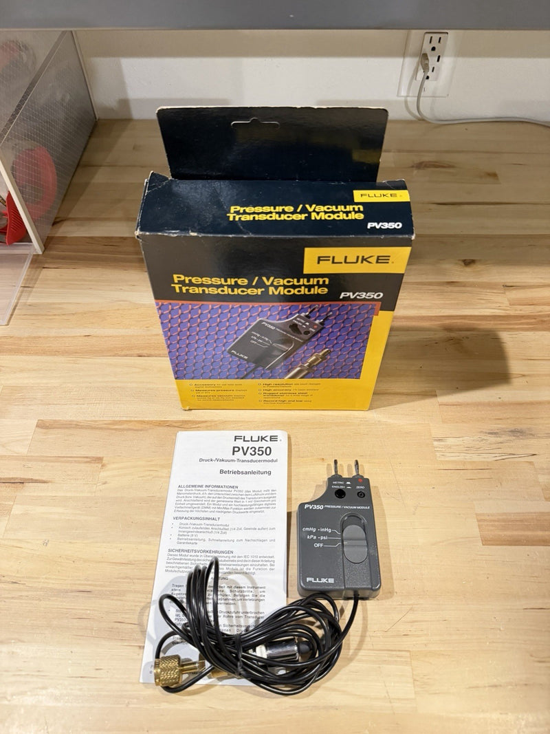FLUKE PV350 PRESSURE VACUMM TRANSDUCER MODULE TESTED