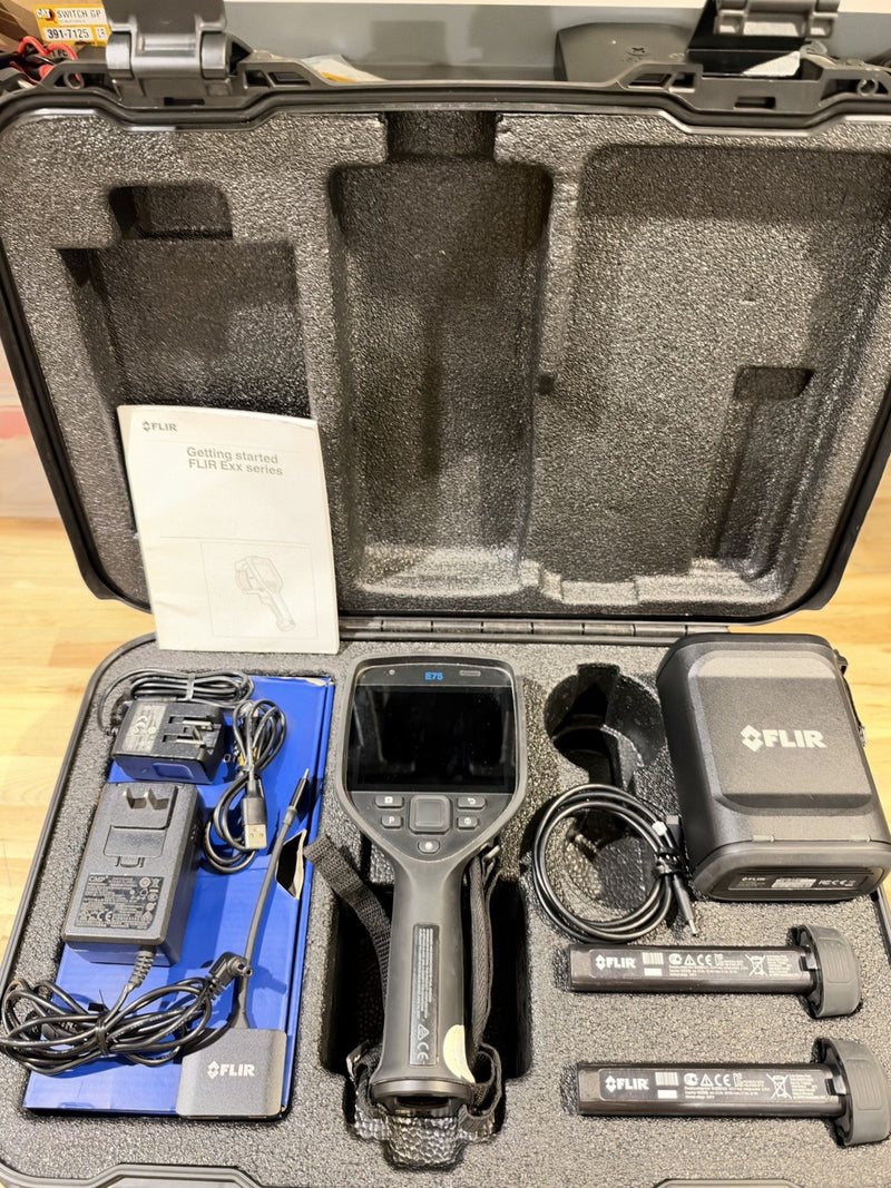 FLIR E75-24 INFRARED CAMERA 24 FOV KIT W/ ACCESSORIES - TESTED