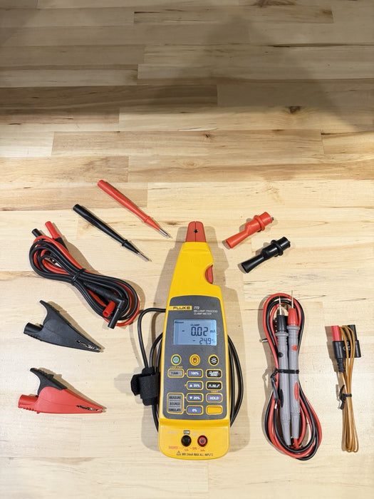 FLUKE 772 MILLIAMP PROCESS CLAMP W/ LEADS & CLIPS (TESTED) SHIPS FAST