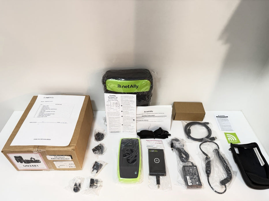 NETALLY AIRCHECK G2 KIT W/ ANTENNA & ACCESSORIES NEW FACTORY SEALED - SHIPS FREE