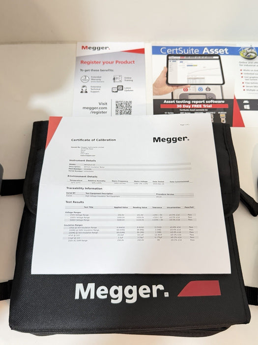 MEGGER MIT525-2 5KV ADVANCED INSULATION TESTER CALIBRATED 2025/2026