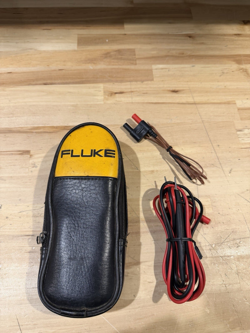 FLUKE 324 TRUE-RMS CLAMP METER W/ LEADS & CASE - SHIPS FAST