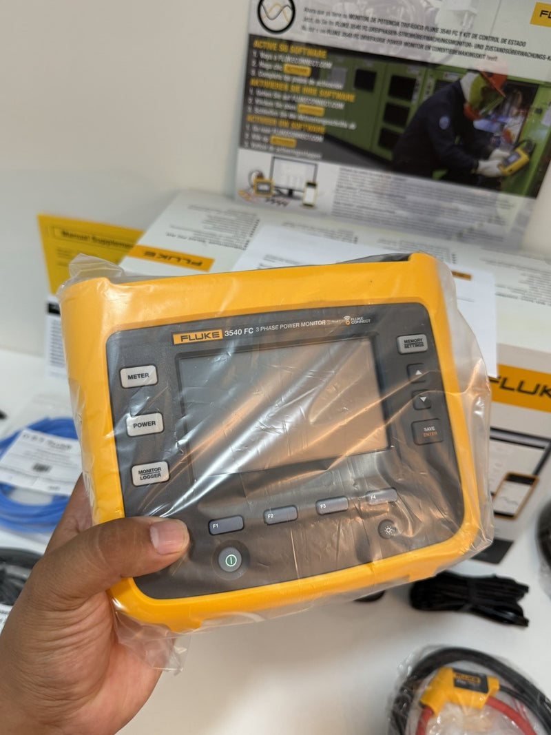 FLUKE 3540 FC 3-PHASE POWER MONITOR KIT (CALIBRATED 2027) FREE SHIPPING
