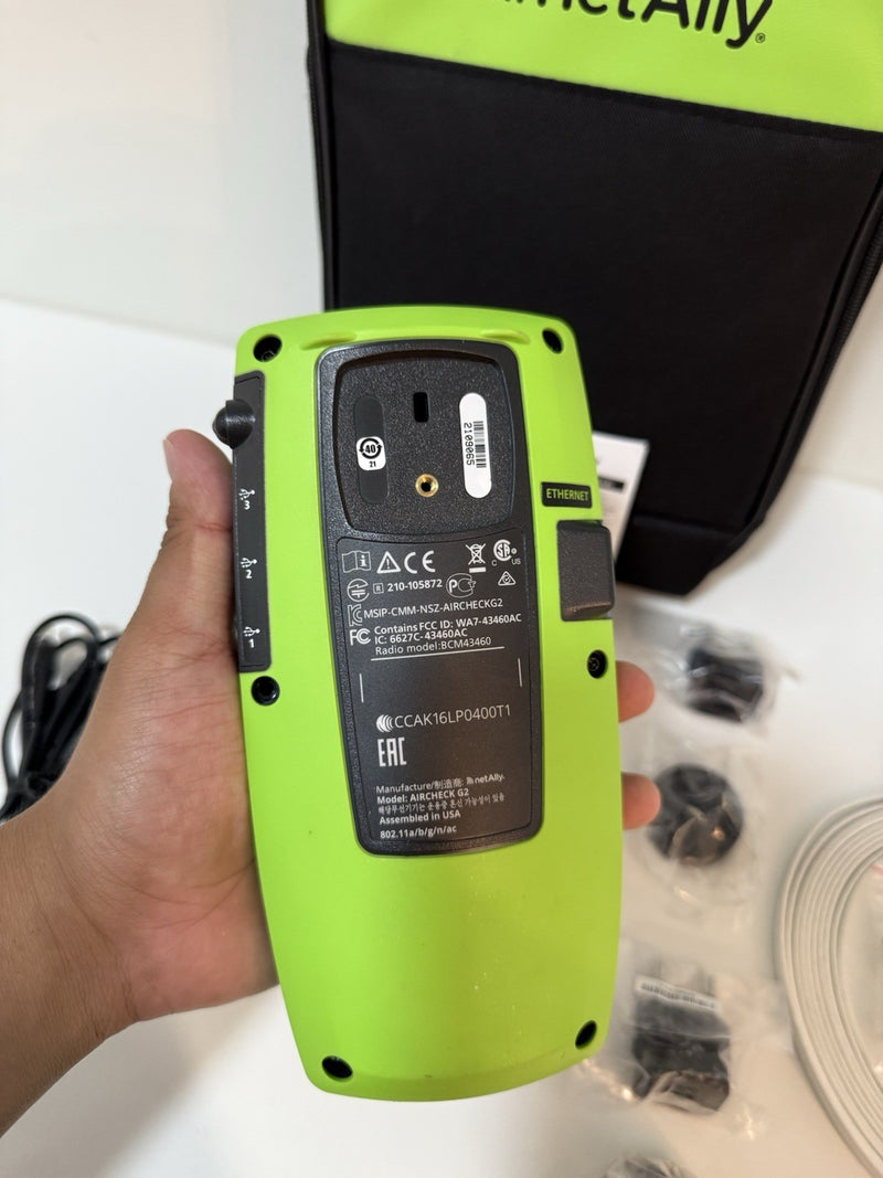 NETSCOUT AIRCHECK G2 KIT WITH ACCESSORIES TESTED