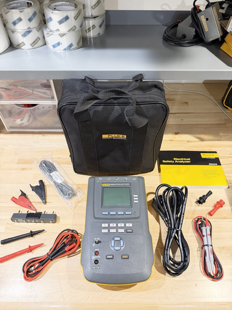 FLUKE ESA612 230V ELECTRICAL SAFETY ANALYZER WITH ACCESSORIES TESTED