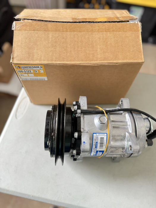 NEW Genuine OEM Cat 106-5122 A/C Compressor w/Clutch 24 V For Caterpillar NEW