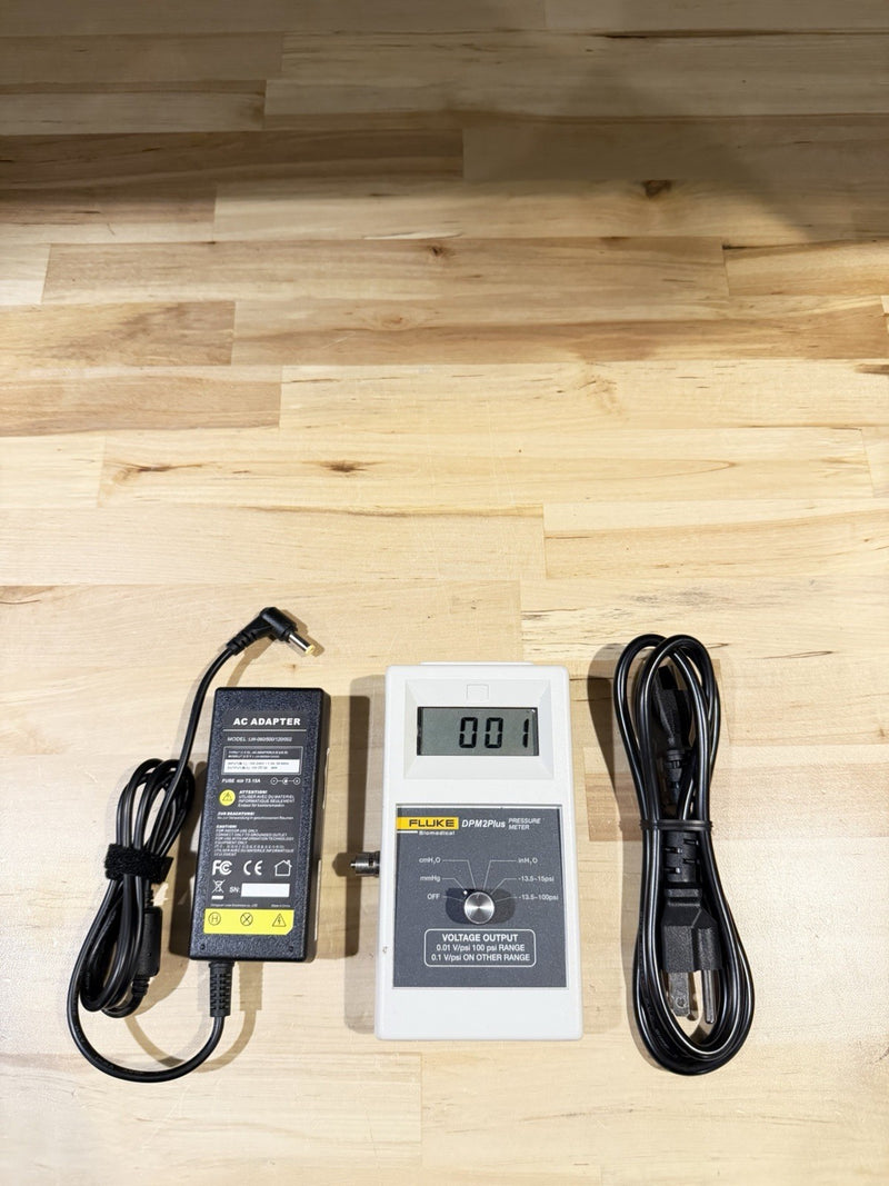 FLUKE BIOMEDICAL DPM2PLUS PRESSURE METER TESTED
