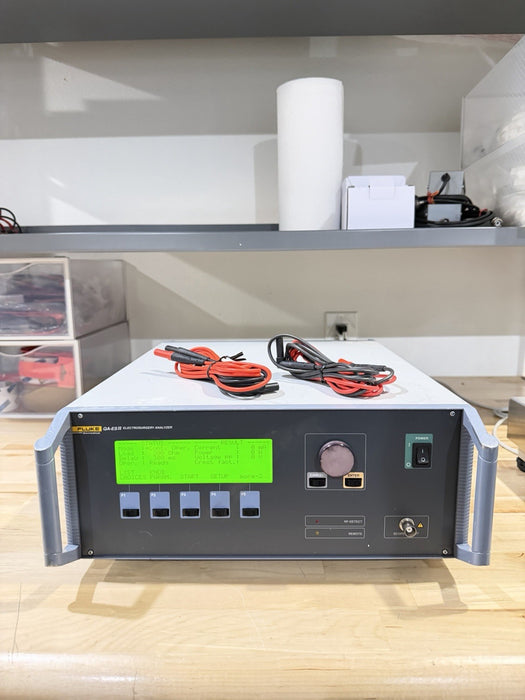 FLUKE QA-ES II ELECTROSURGERY ANALYZER W/ LEADS & CLIPS (TESTED) FREE SHIPPING