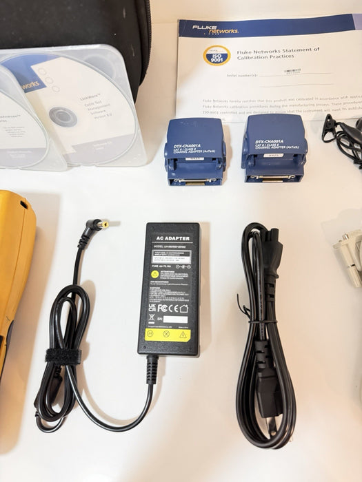 FLUKE NETWORKS DTX-1800 DTX CABLE ANALYZER KIT & PLA002 TESTED