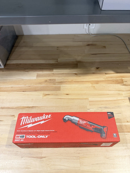 MILWAUKEE 2667-20 M18 2-SPEED 1/4" RIGHT ANGLE IMPACT DRIVER TOOL ONLY (NEW)