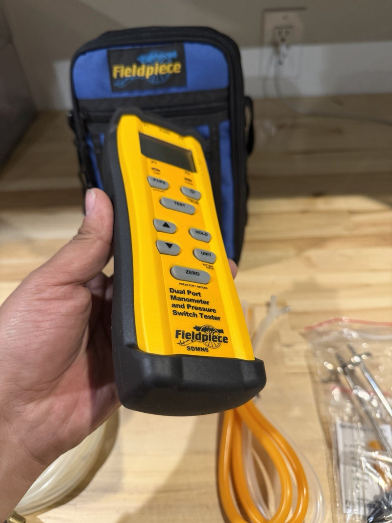 FIELDPIECE SDMN6 DUAL PORT MANOMETER & PRESSURE SWITCH TESTER