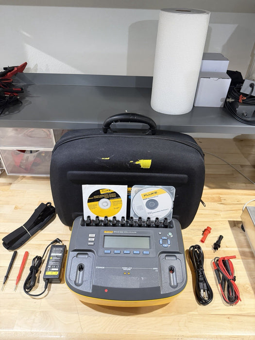 FLUKE BIOMEDICAL IMPULSE 6000D ANALYZER W LEADS & CHARGER - TESTED / SHIPS FREE
