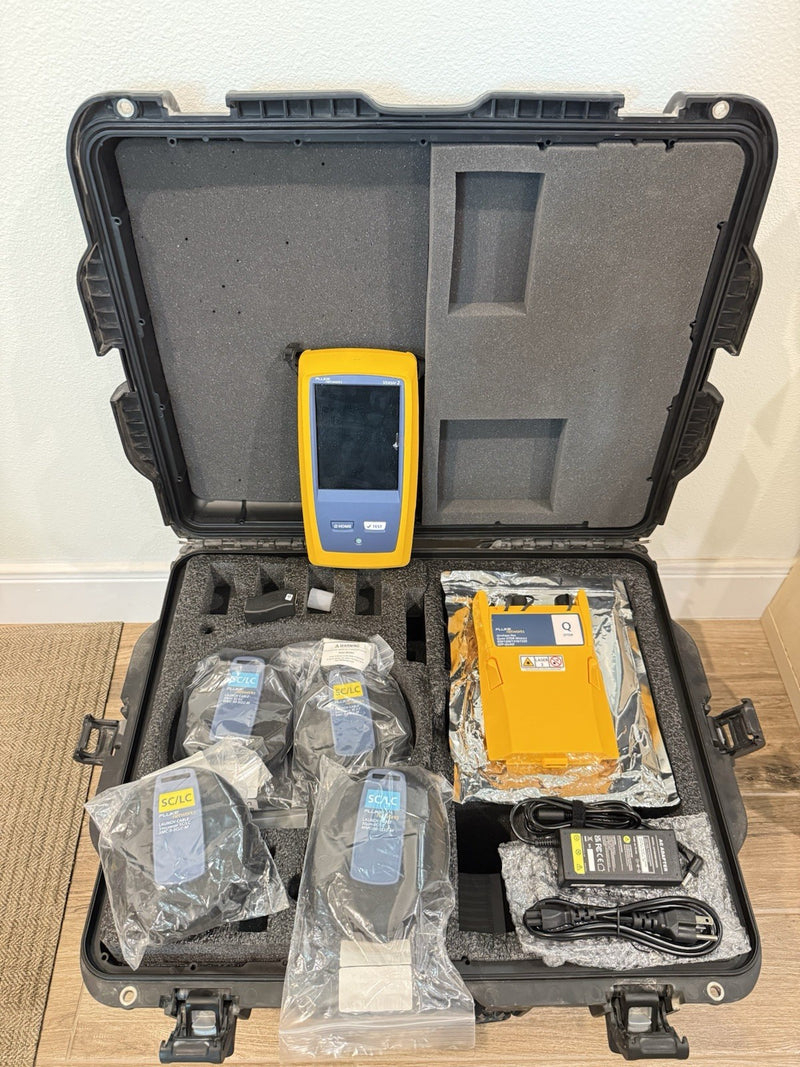 FLUKE NETWORKS OFP2-100-QI OPTIFIBER PRO QUAD OTDR V2 WITH ACCESSORIES