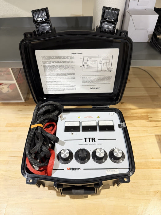 MEGGER TTR 550005B TRANSFORMER TURN RATIO TEST SET (TESTED) FREE SHIPPING  /RARE