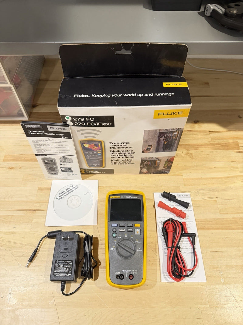FLUKE 279 FC TRUE-RMS THERMAL MULTIMETER KIT (SHIPS FAST) FREE SHIPPING - NEW