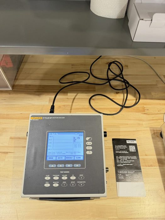 FLUKE VT PLUS HF GAS FLOW ANALYZER W / CHARGER (TESTED) SHIPS FAST