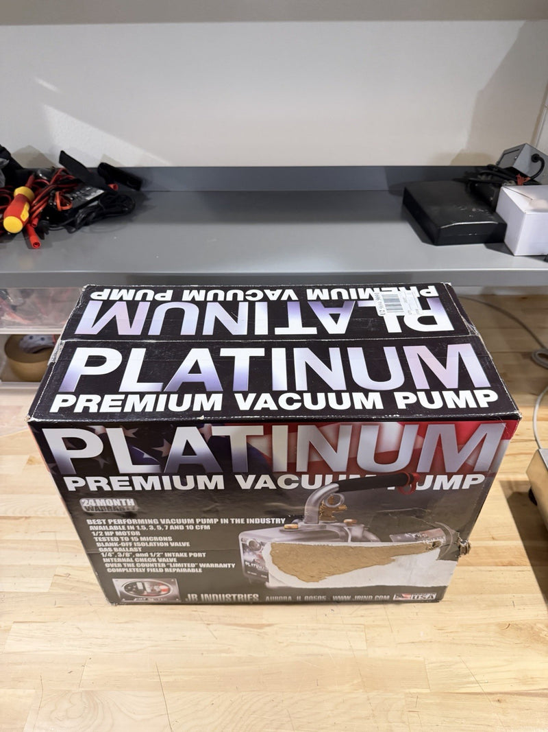 JB INDUSTRIES DV-85N VACUMM PUMP 3 CFM 15 MICRON 120V AC 1RK24 (NEW SEALED)
