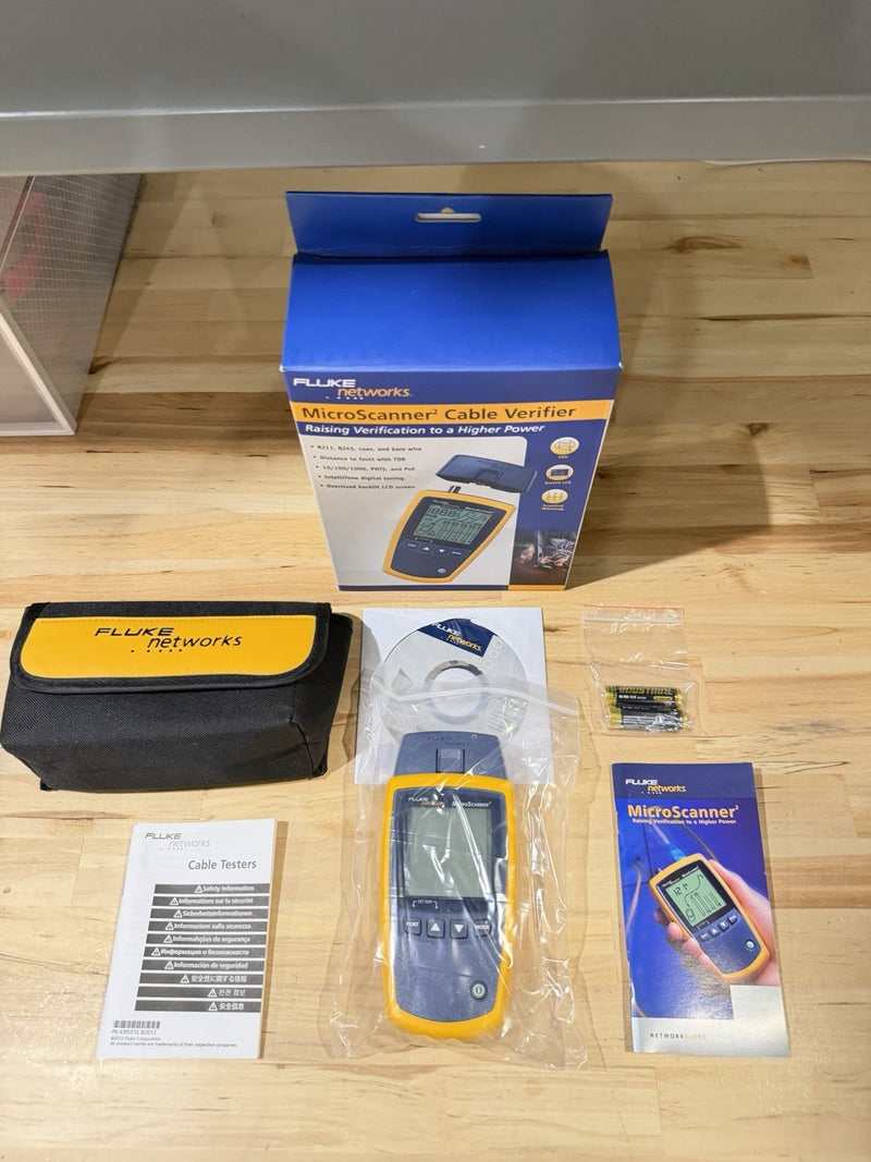 FLUKE NETWORKS MICROSCANNER 2 CABLE VERIFIER