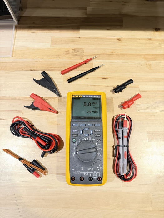 FLUKE 289 TRUE RMS DIGITAL MULTIMETER KIT W/ ACCESSORIES (TESTED) SHIPS FAST