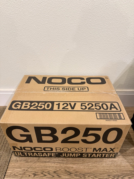 NOCO BOOST MAX GB250 5250A 12V ULTRASAFE PORTABLE JUMPER STARTER -FACTORY SEALED