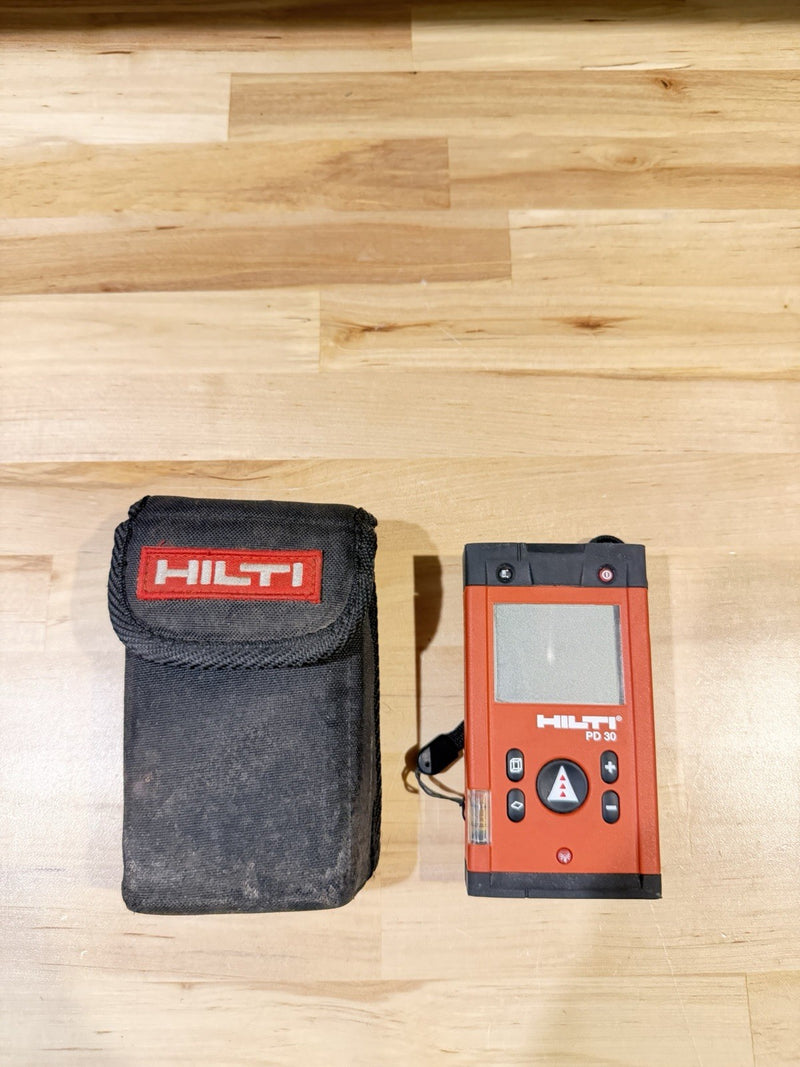 HILTI PD 30 LASER DISTANCE METER WITH CASE TESTED