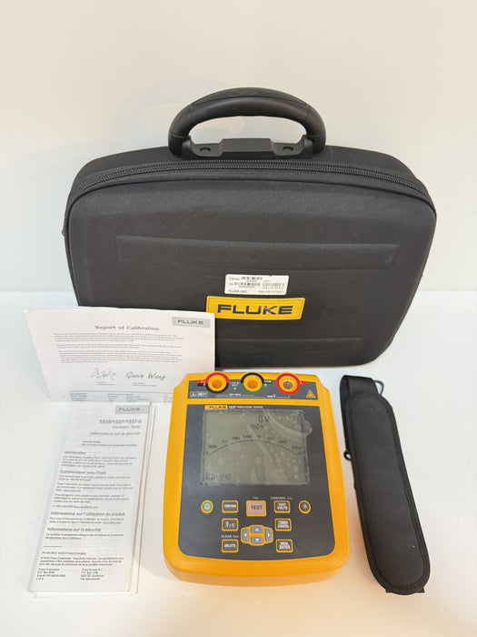 FLUKE 1537 INSULATION RESISTANCE TESTER & MEGOHMMETER (CALIBRATED 2024) NEW
