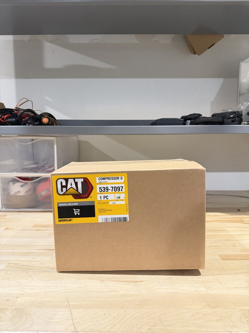CATERPILLAR 539-7097 REFRIGERANT COMPRESSOR NEW FACTORY SEALED - GENUINE OEM NEW