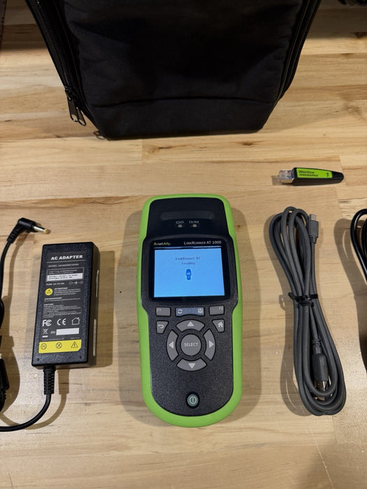 NETALLY LINKRUNNER AT 1000 TESTER WITH ACCESSORIES TESTED