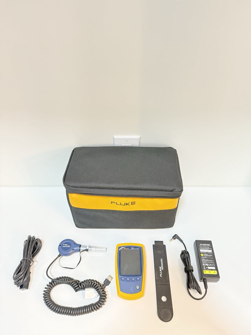 FLUKE NETWORKS FI-500 FIBER INSPECTOR MICRO KIT WITH BAG & CHARGER