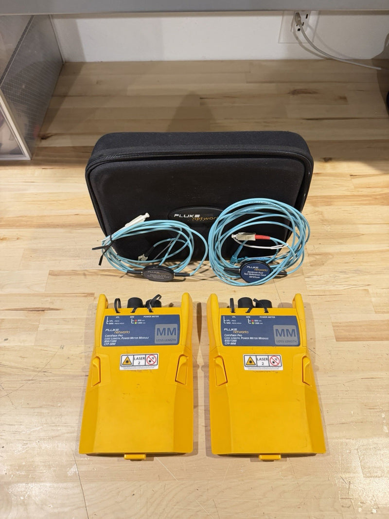 FLUKE NETWORKS CFP-MM CERTIFIBER PRO MM FIBER MODULE SET DSX-5000 8000 VERSIV
