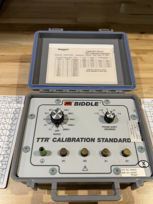 MEGGER AVO BIDDLE 550555 TTR CALIBRATION STANDARD (TESTED) FREE SHIPPING