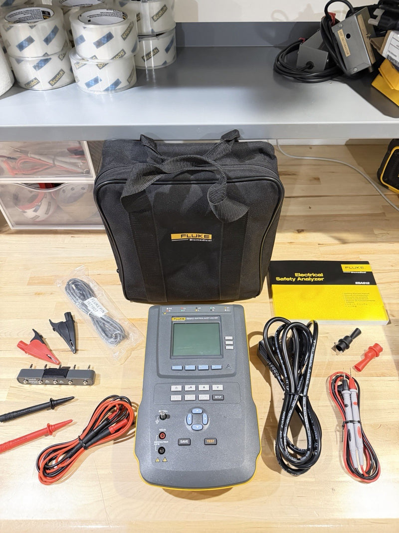 FLUKE ESA612 230V ELECTRICAL SAFETY ANALYZER WITH ACCESSORIES TESTED