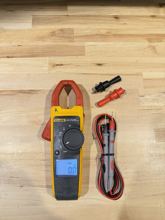 FLUKE 373 TRUE RMS W/ LEADS - SHIPS FAST
